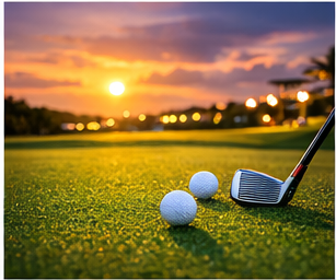 沖縄のゴルフ場の風景